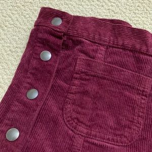Brandy Melville button down mini skirt